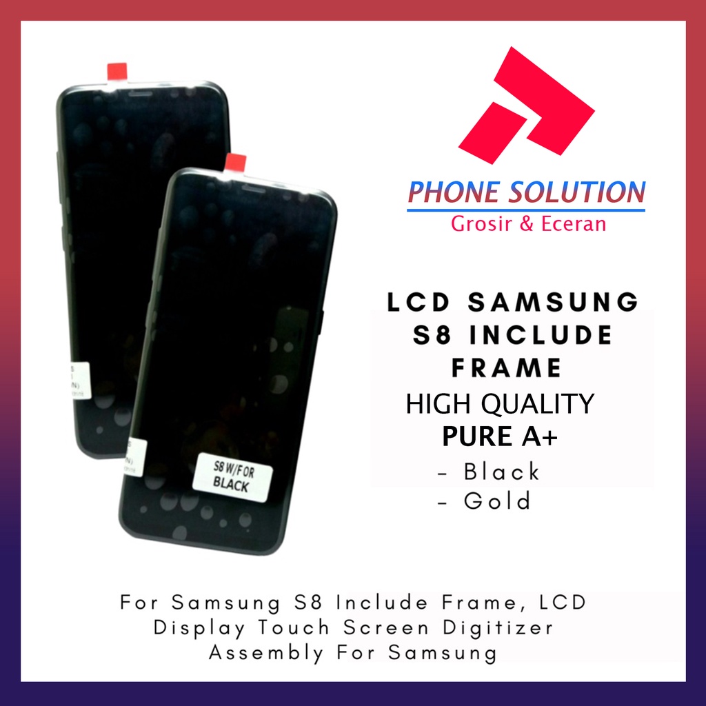 LCD Samsung S8 Include Frame Fullset Touchscreen // Supplier LCD Samsung - Garansi 1 Bulan