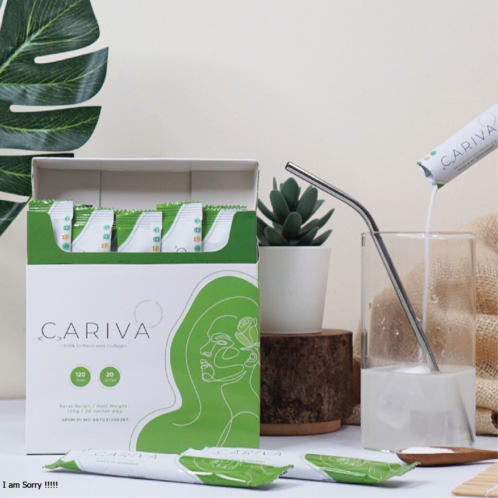 Cariva Collagen Minuman Kolagen Original Unflavoured Halal 1 Box