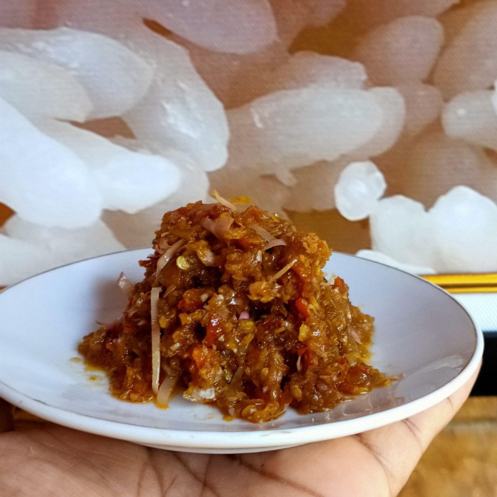 

Sambel udang rebon kecombrang pedas gurih 170 gram gross enak gila bikin nagih