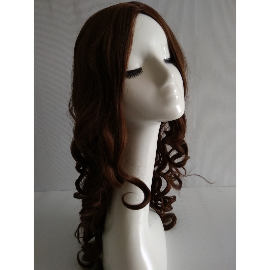 WIG RAMBUT PANJANG CURLY BELAH TENGAH 6938A