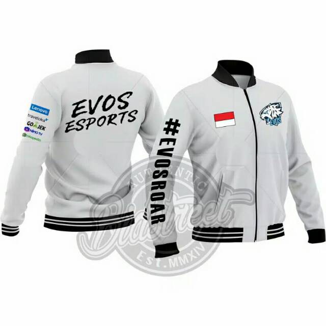 Jaket ziper varsity evos esport