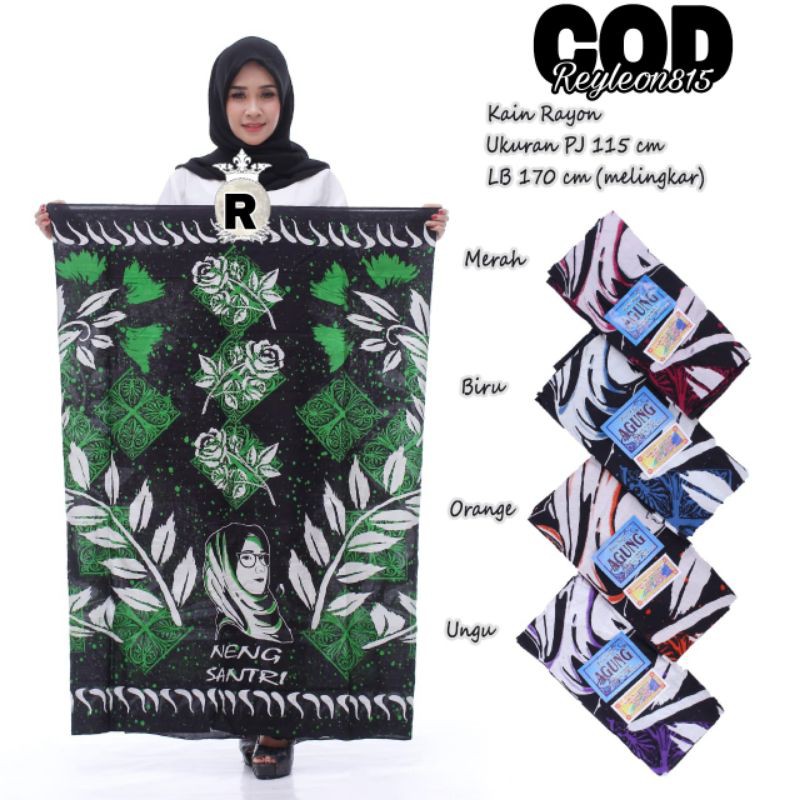 Sarung Goyor | motif neng santri | sarung santri putri