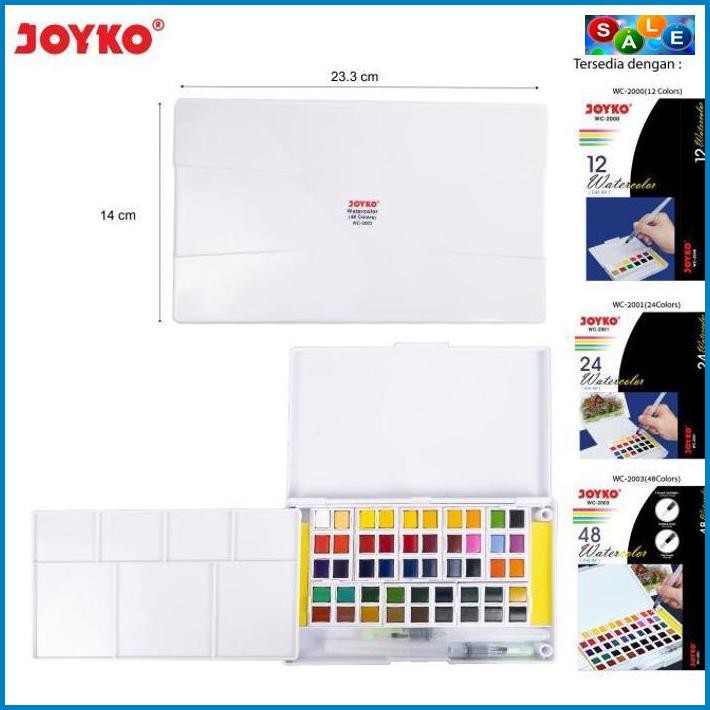 

✅Baru Joyko 48 Watercolor / Cat Air 48 Warna WC-2003 ⭐⭐⭐⭐⭐