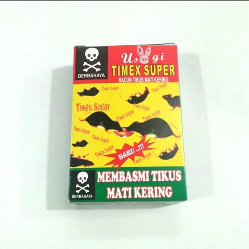 1 Box Racun Tikus TIMEX SUPER Ampuh Mati Kering isi 10 sachet