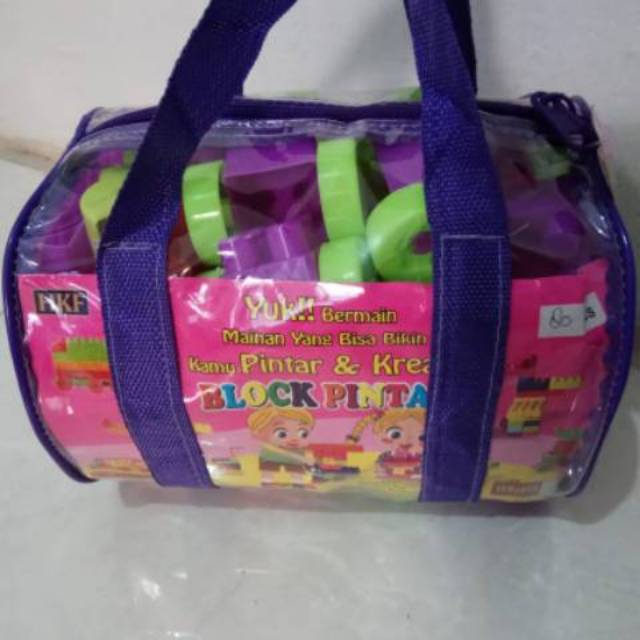 Mainan lego blok pintar isi 80 pcs