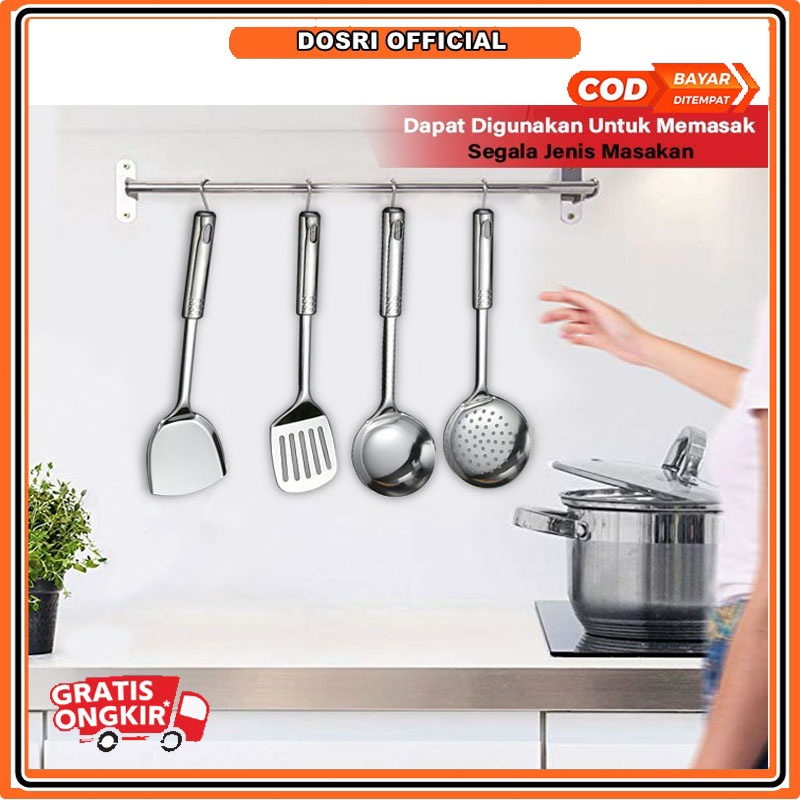 [BISA COD] spatul set stainless 4 in 1 Sutil sodet anti lengket topseller11