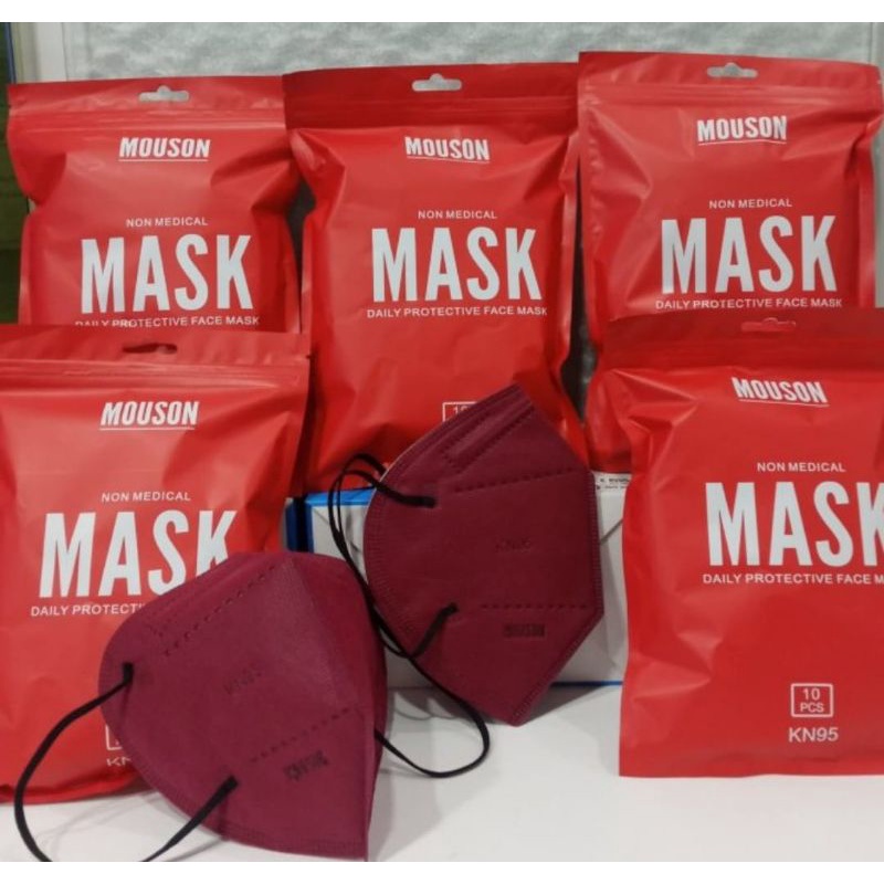 Masker KN95 5 ply  Mouson isi 10 Pcs