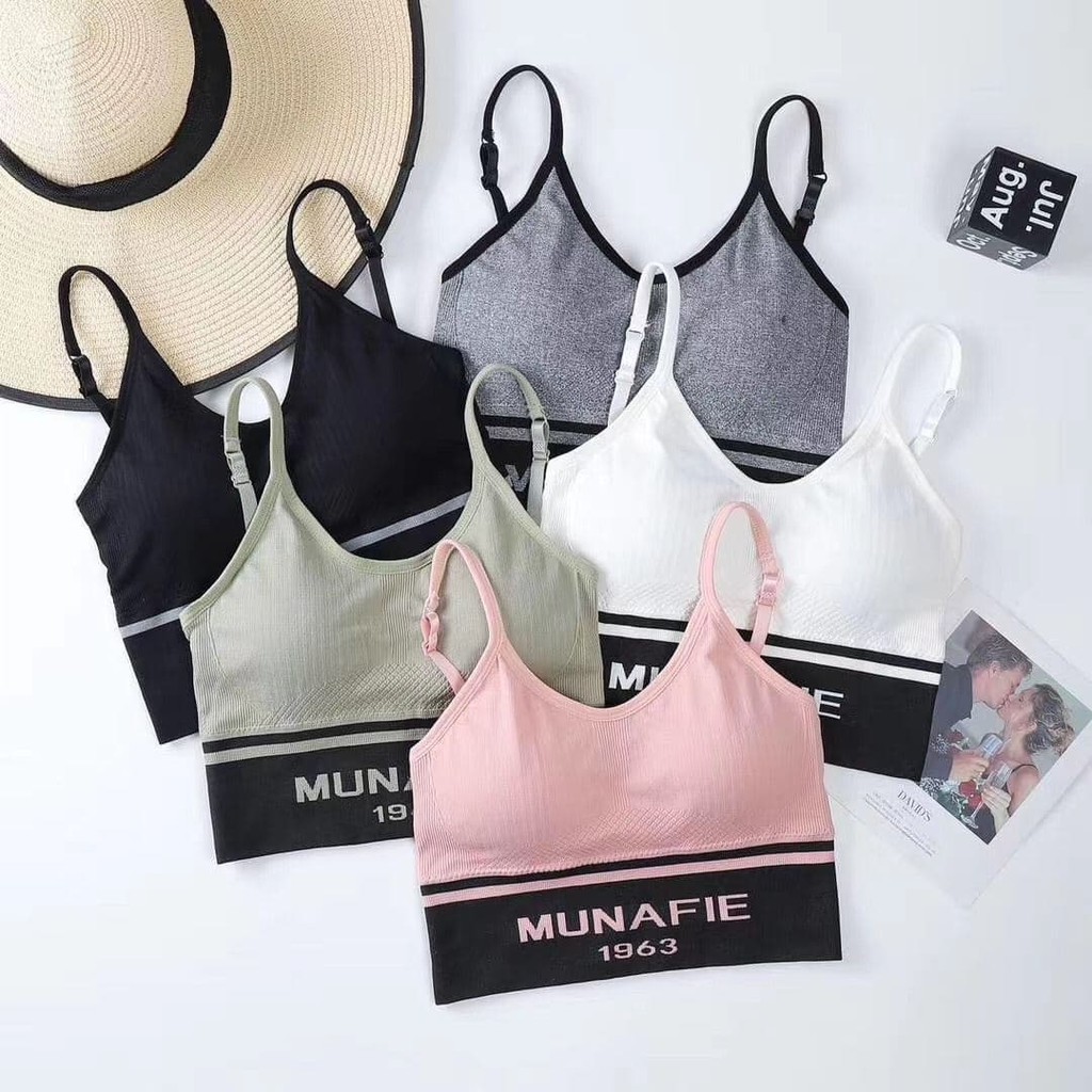 ASKid - Bra sport Model One-Piece Bra Bralette Push Up Tanpa Kawat Hight Quality MUNAFIE bra21