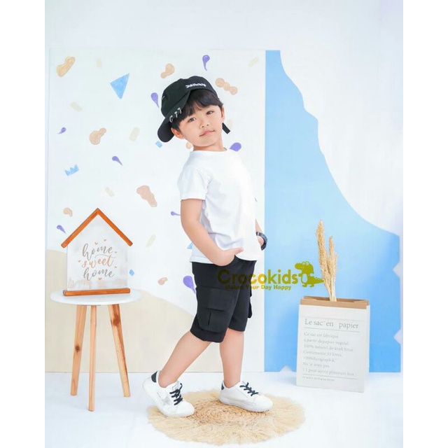 Celana Pendek Kargo Anak Zunior