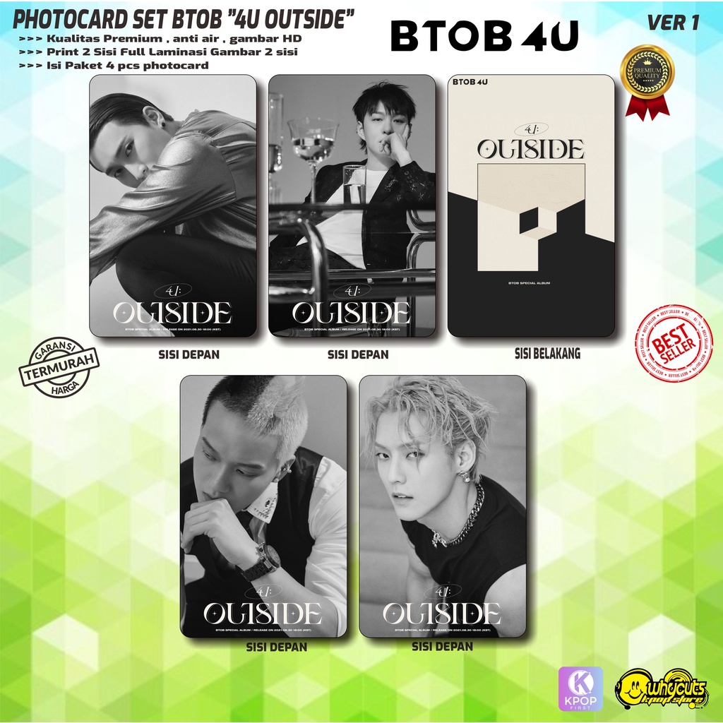 PHOTOCARD SET KPOP PREMIUM BTOB 4U OUTSIDE