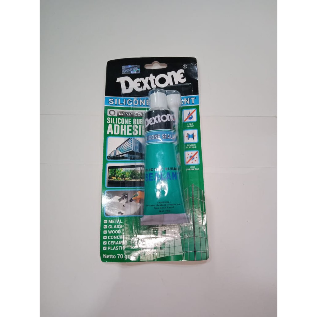 

LEM DEXTONE SILICONE SEALANT 70G LEM KACA SILICONE RUBBER SEALANT