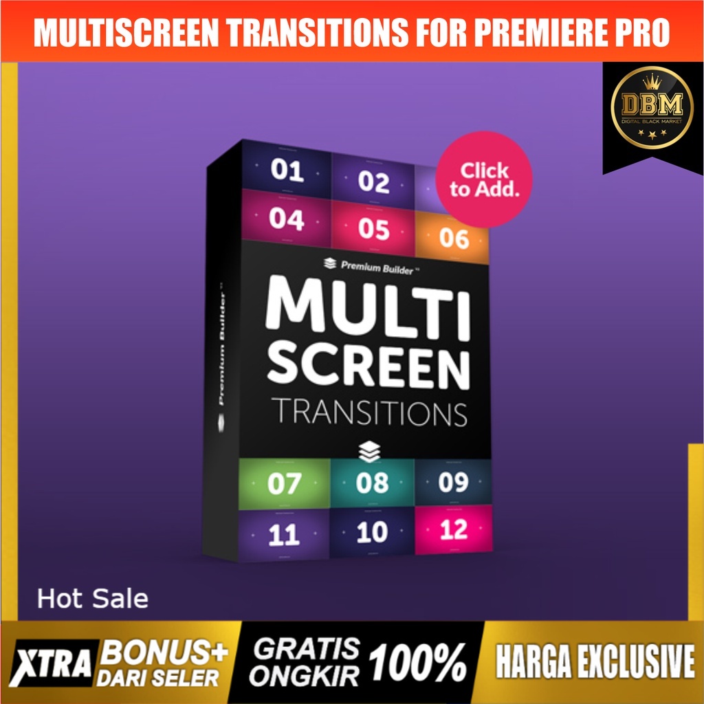 Premium Builder - Multiscreen Transitions - Premiere Pro (Extension)