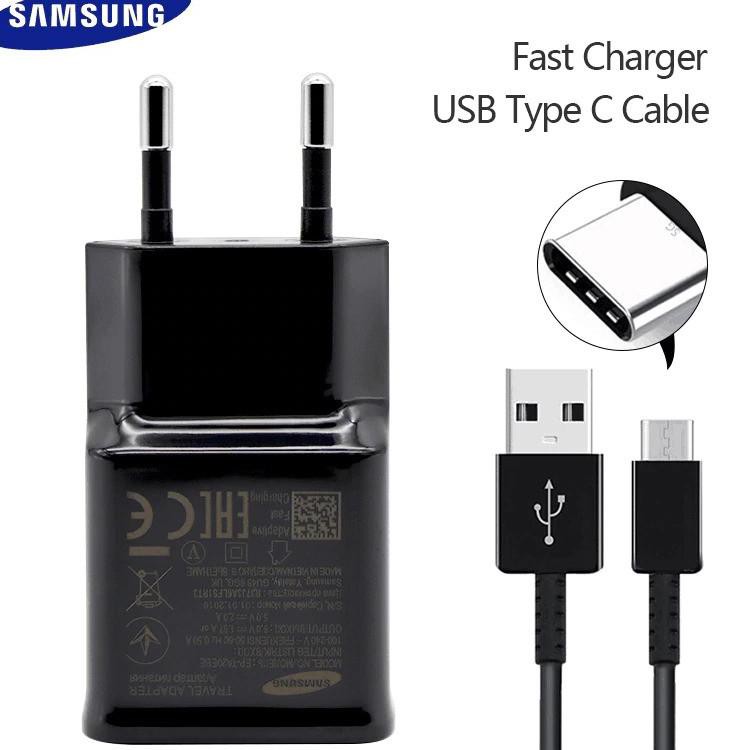 Charger Samsung Tipe C Original Fast Charging - Cas Type C S10 S9 S8 Plus A50S A30S A50 A30 A20 M20