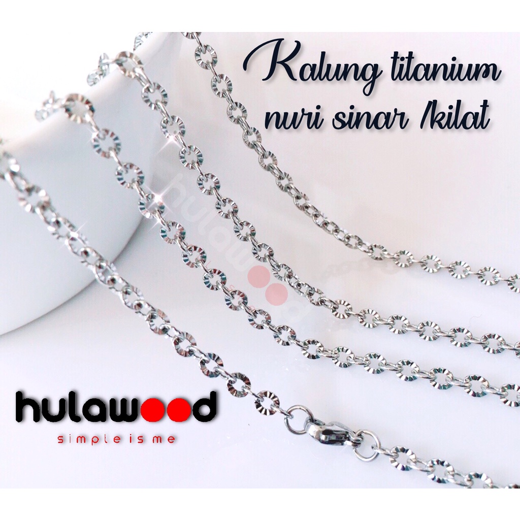 Kalung Rantai MCI Titanium 316L NURI SINAR Stainless Anti Karat