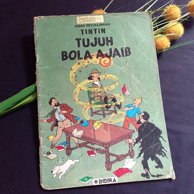 Komik eropa tintin indira judul tujuh bola kristal