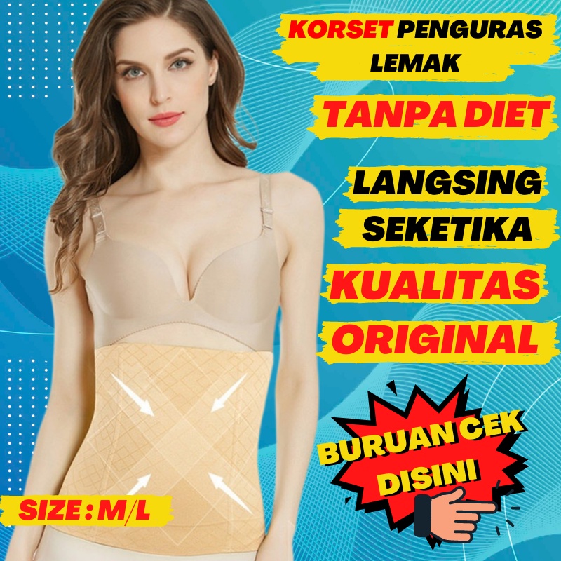 M/L Korset Kesehatan  Pengecil Perut anti buncit Steel Bone Korset Kesehatan  Pelangsing