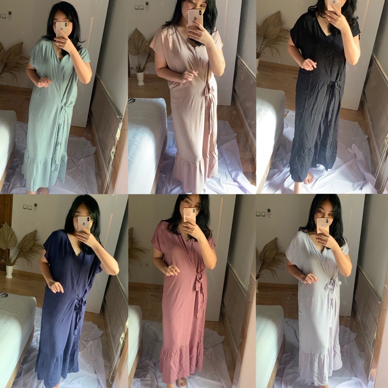 Daster Ruffle / Ruffle Dress / Rayon / Daster