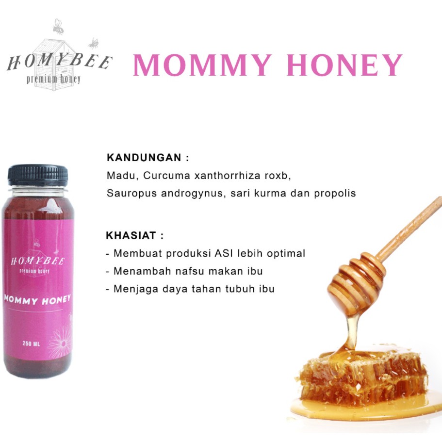 

Premium Madu HomyBee Mommy Honey