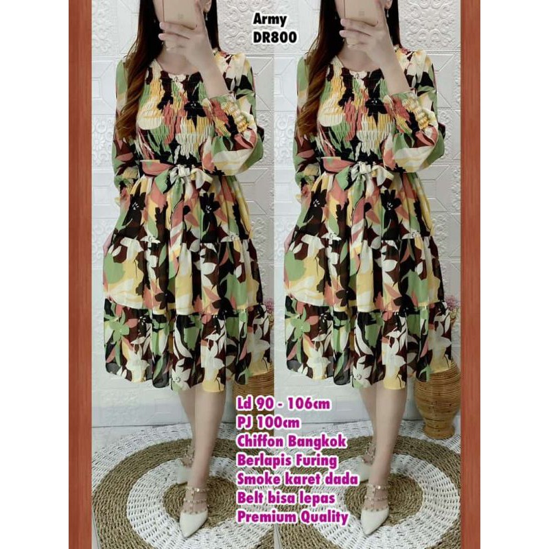Dr800 dress chiffon bangkok