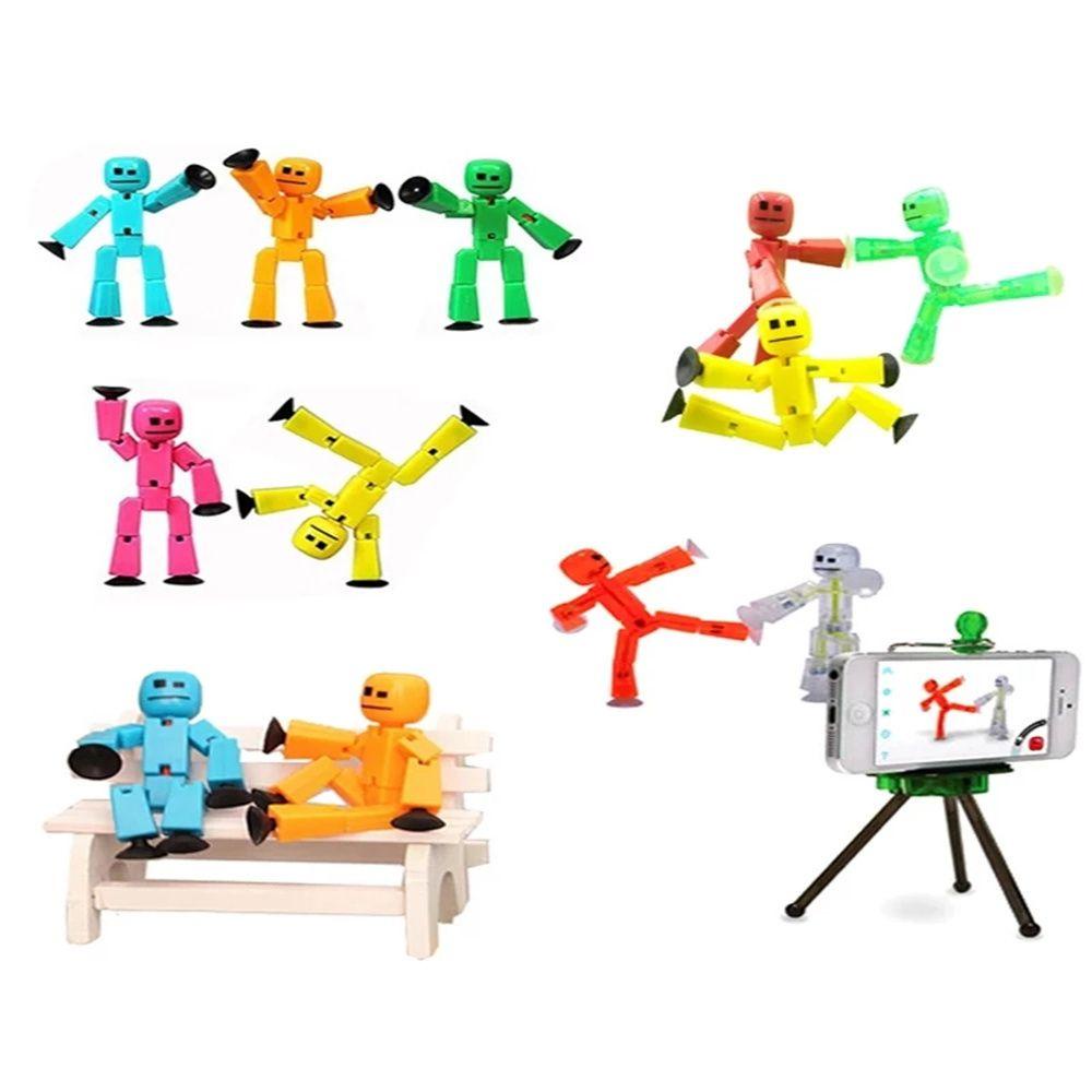 Mxbeauty Mainan Action Figure Stickbot Ukuran 8cm Untuk Anak Laki-Laki