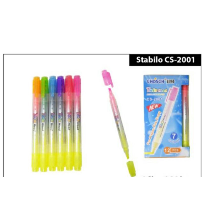 

stabilo CS-2001 Twin Head (2 mata besar)