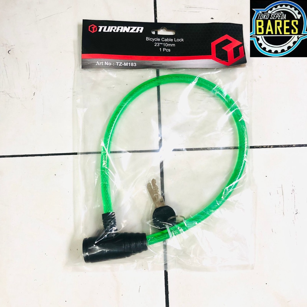 Kunci Gembok Sepeda Kabel Turanza TZ-M183 / Bicycle Lock