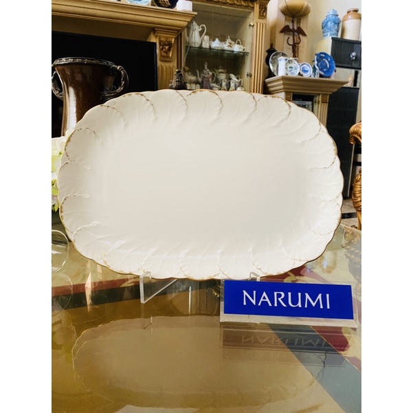 Piring Saji Narumi Princess Gold Serving Plate Mewah Cantik