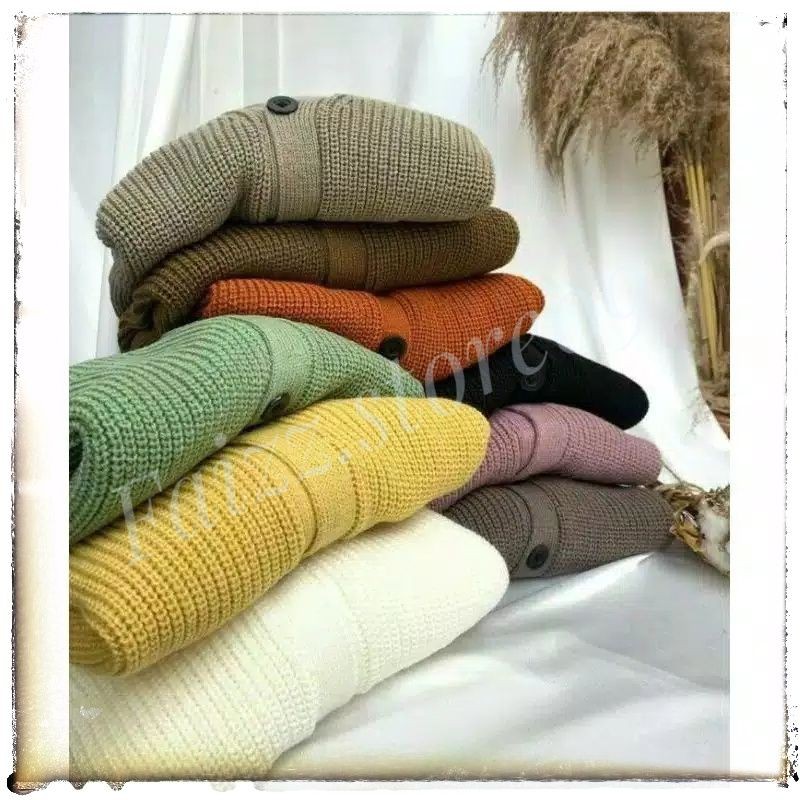 CARDIGAN RAJUT CROP OVERSIZE (7 GATE) STORE09 MURAH