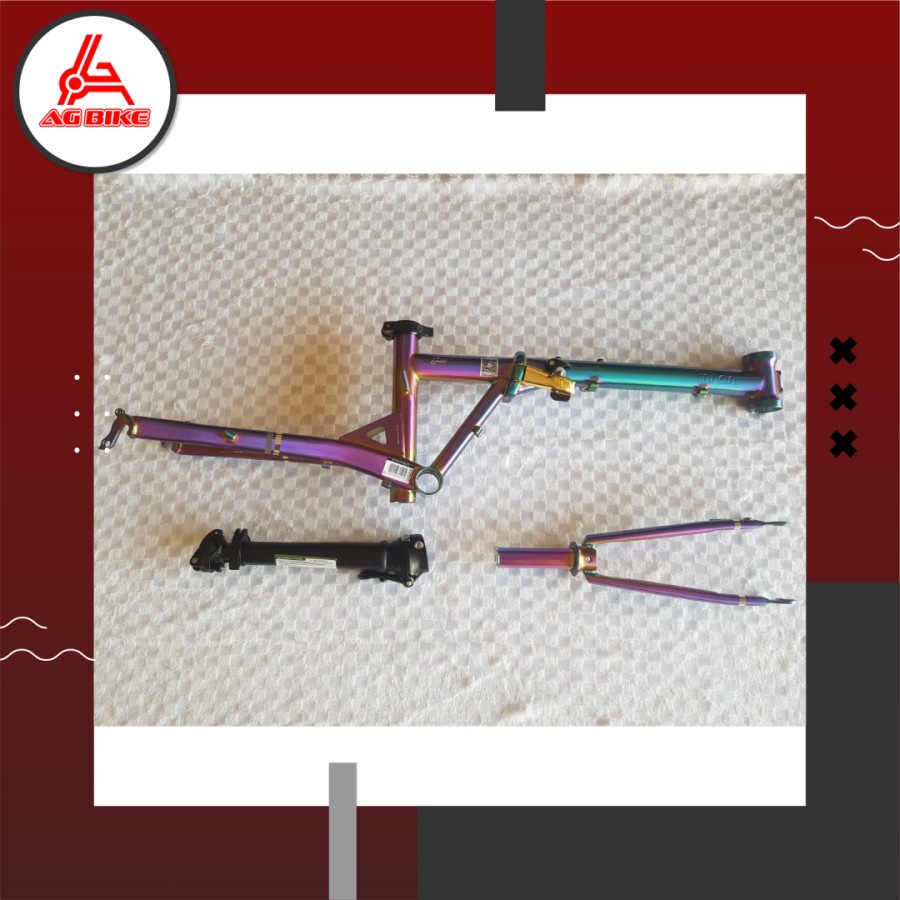 Frame set Fnhon GUST Warna RAINBOW 20 22 inch DISCBRAKE Chromlly