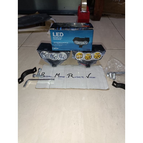 Lampu sorot supermoto KLX / CRF led owl lampu owl 3 mata led burung hantu headlamp CRF 150L LAMPU LE