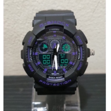 JAM TANGAN PRIA G-SHOCK CASIO GA 100 DUAL TIME / JAM TANGAN COWOK TERBARU