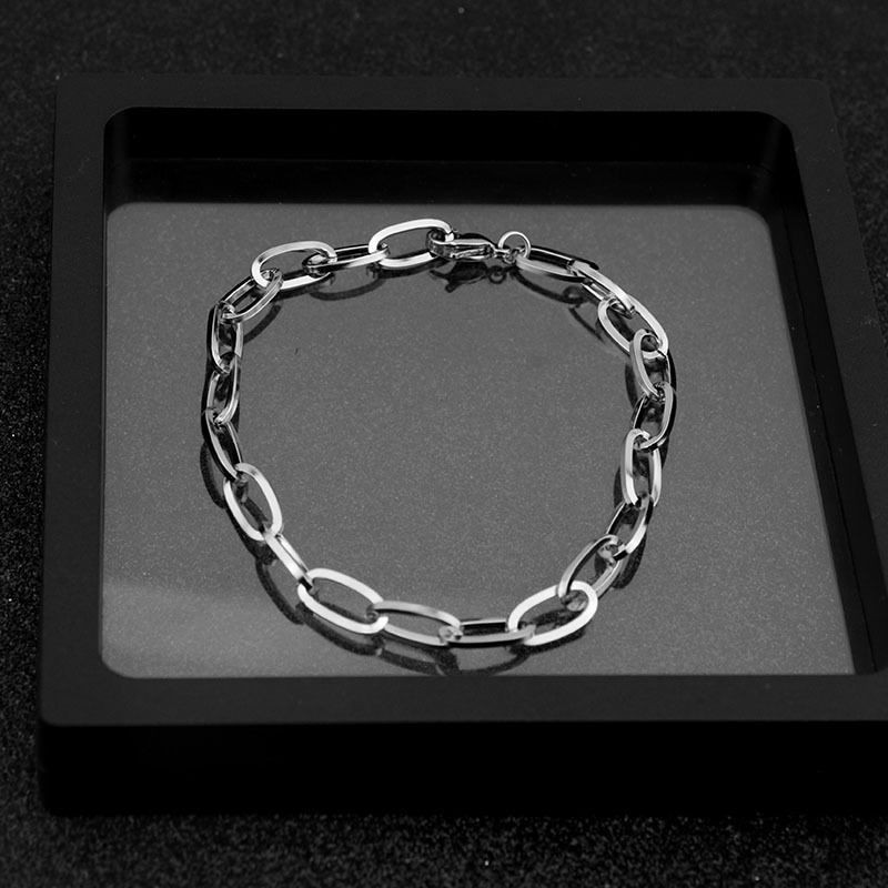 Hong Kong Wind Chain Bracelet Female Korean Style Simple Titanium Steel Bracelet