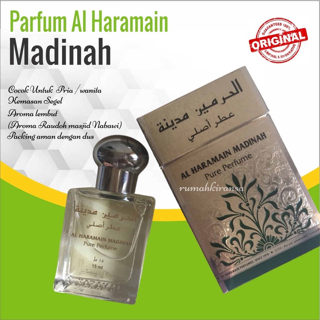 PARFUM Al HARAMAIN 15 ml ORIGINAL | Original 100% free from alcohol