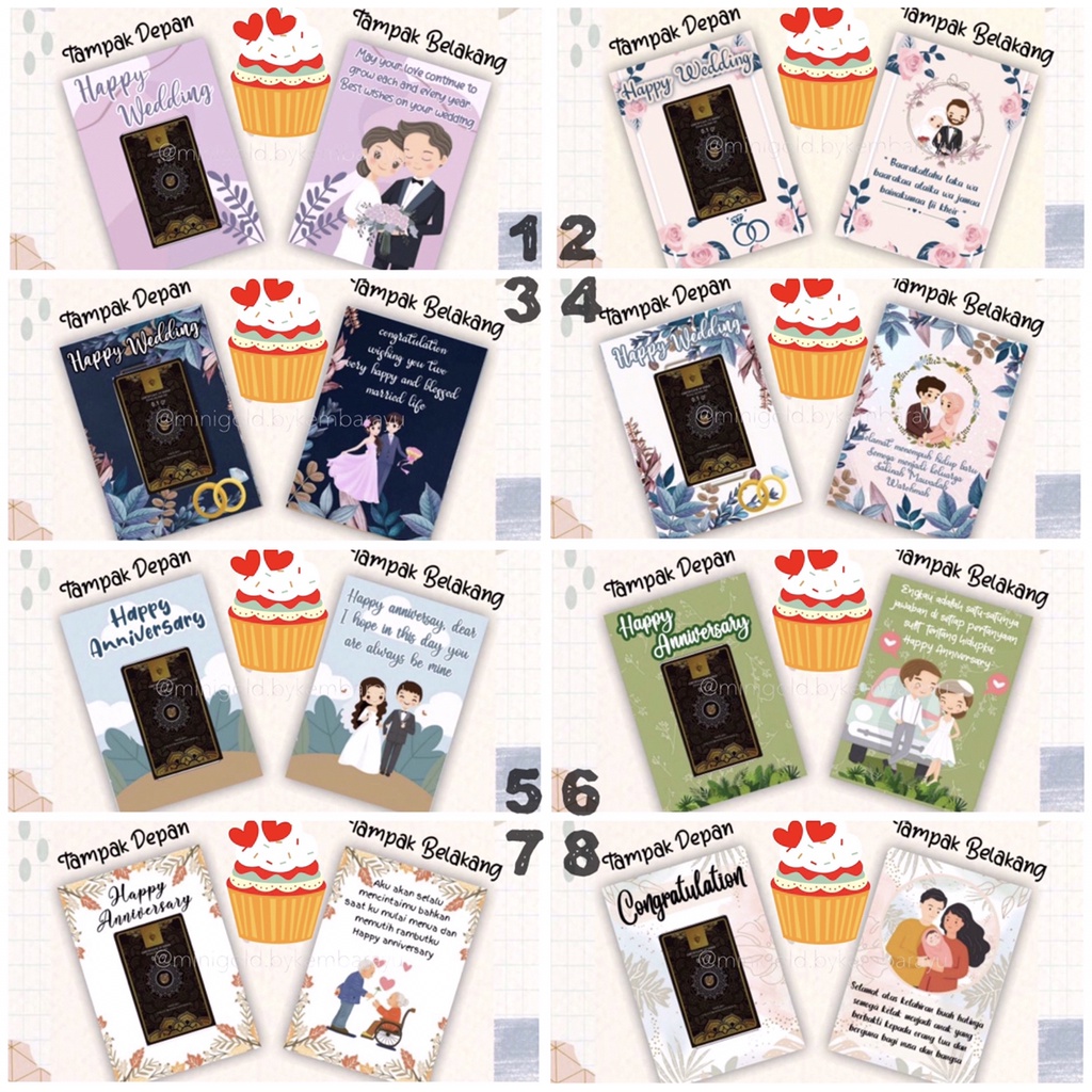 (FREE AMPLOP GIFT SERIES) Logam Mulia Antam emas 24 karat 0.5 1 2 3 gram-2