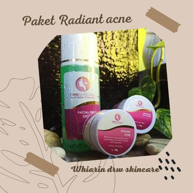 Radiant acne Drw skincare