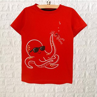  Kaos  Anak  Cowok Smilee Murah Merah Octopus Shopee Indonesia