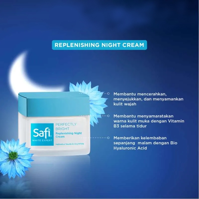 ⭐️ Beauty Expert ⭐️ Safi White Expert Replenishing Night Cream 25gr  Replenishing Night Cream 45gr