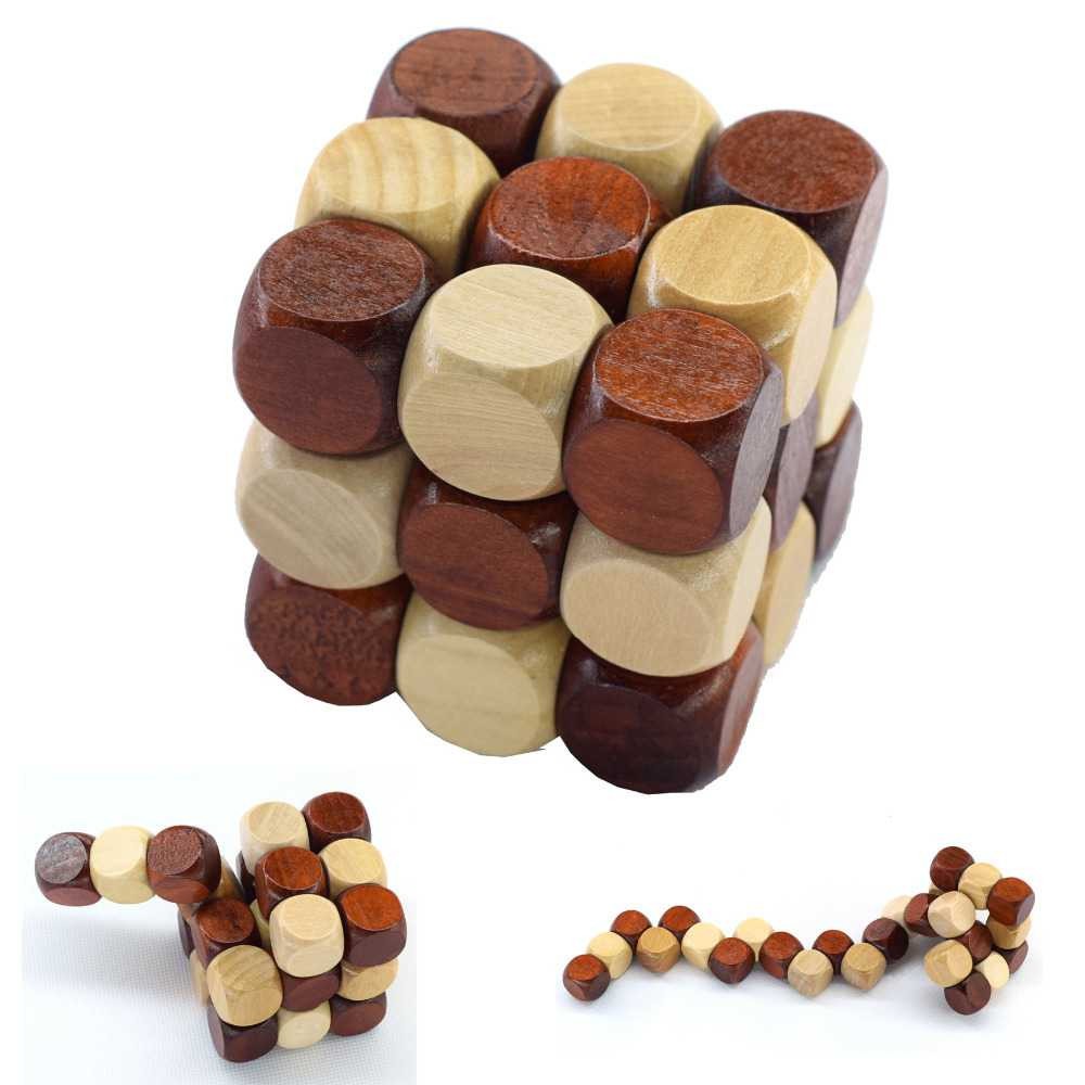 3D Wood Puzzle Model Magic Cube