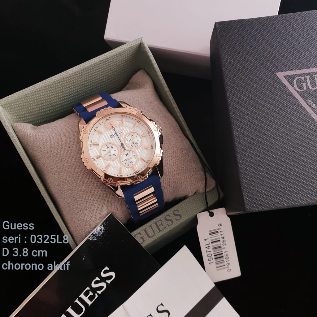 JAM TANGAN GUESS BLUE W0325L8