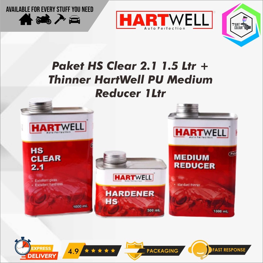 Paket Clear Coat + Thinner PU Hartwell HS 2.1