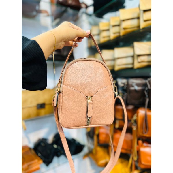mini Sling bag kulit asli