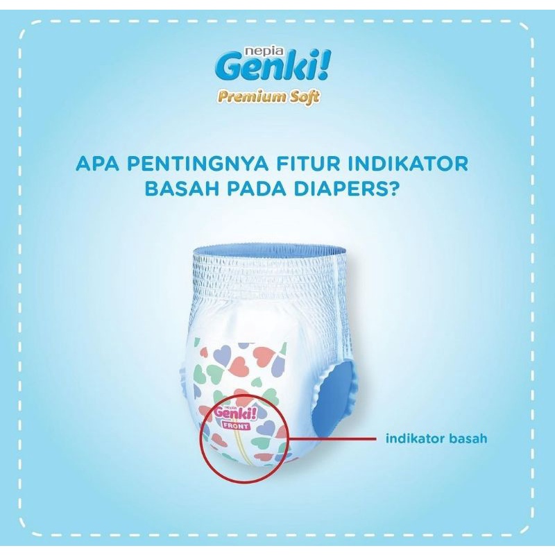 Nepia Genki premium popok perekat Tape NB 44's