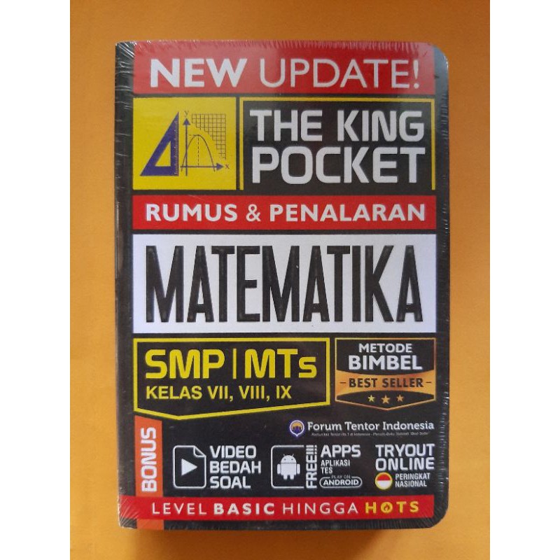 BUKU SOAL BEST : NEW UPDATE THE KING POCKET RUMUS & PENALARAN MATEMATIKA . IPA SMP/MTs-1