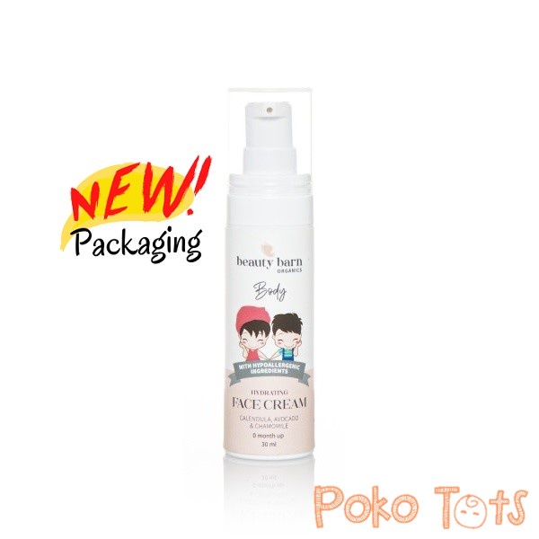 Beauty Barn Kid Face Cream 30ml All Natural Hydrating Krim Wajah Bayi