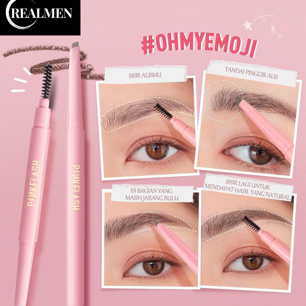 *RM* READY! PINKFLASH EYEBROW PENSIL / PENSIL ALIS MATIC WATERPROOF AUTO EYEBROW PENCIL PINKFLASH