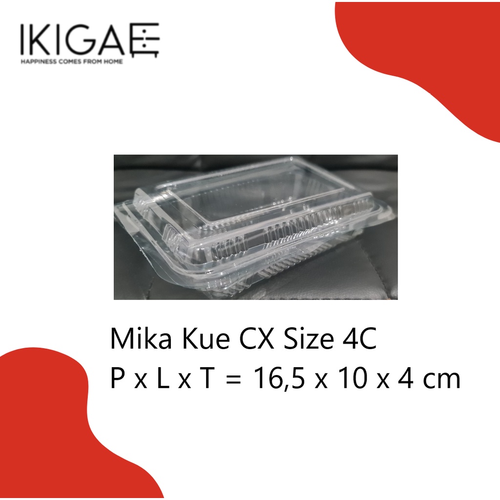 MIKA KUE PLASTIK CX TEBAL ISI @ 10 PC