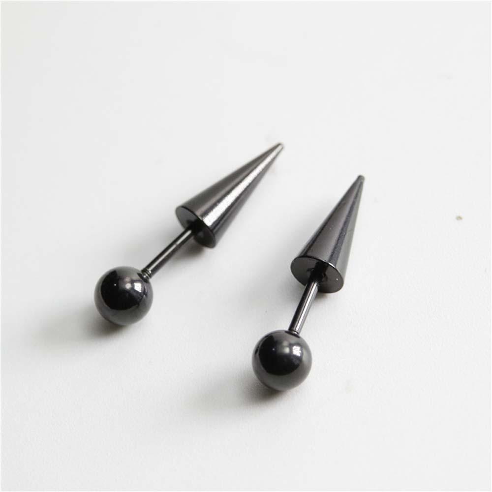 Anting Tindik Agustina 2pcs Wanita Spike Cone Tip Pria Fashion Jewelry