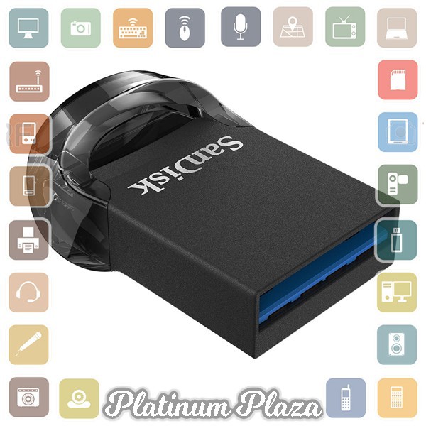 Sandisk Ultra Fit USB 3.1 Flashdisk 256GB - SDCZ430 - Black`HMQFEK-