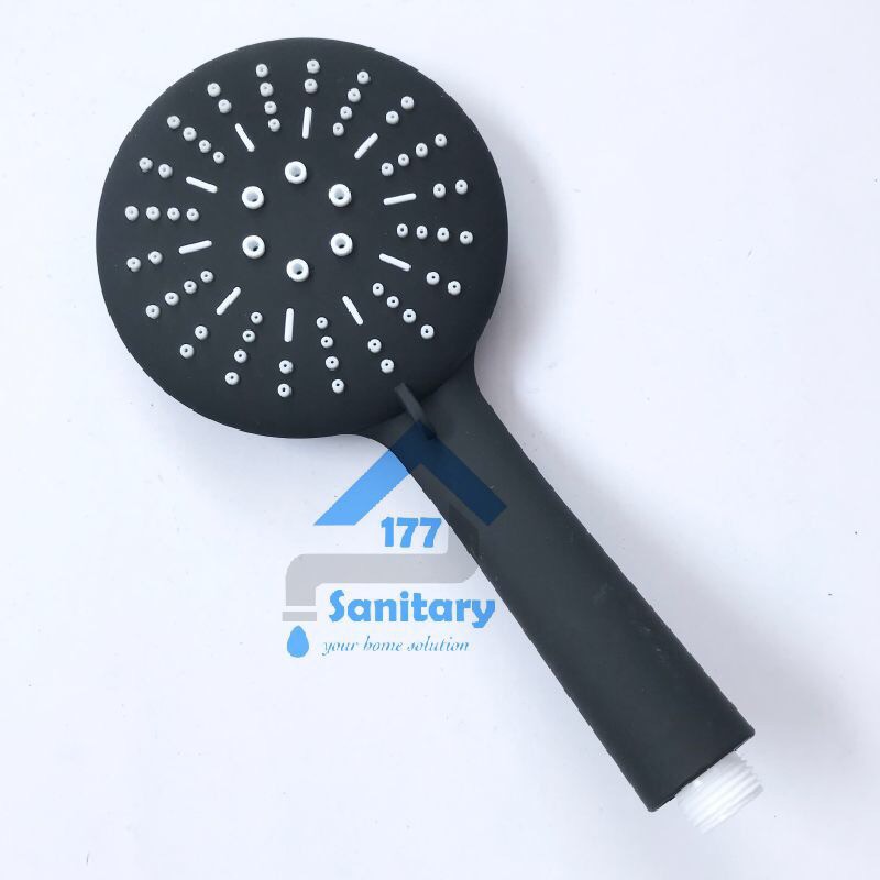 KEPALA hand Shower GEDE Minimalis HITAM 3in1 339-Head  Hand Shower Semprotan Shower Mandi spray sprayer black matte sanitary177