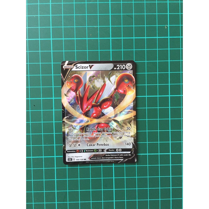 Scizor V RR Kartu Pokemon TCG Indonesia